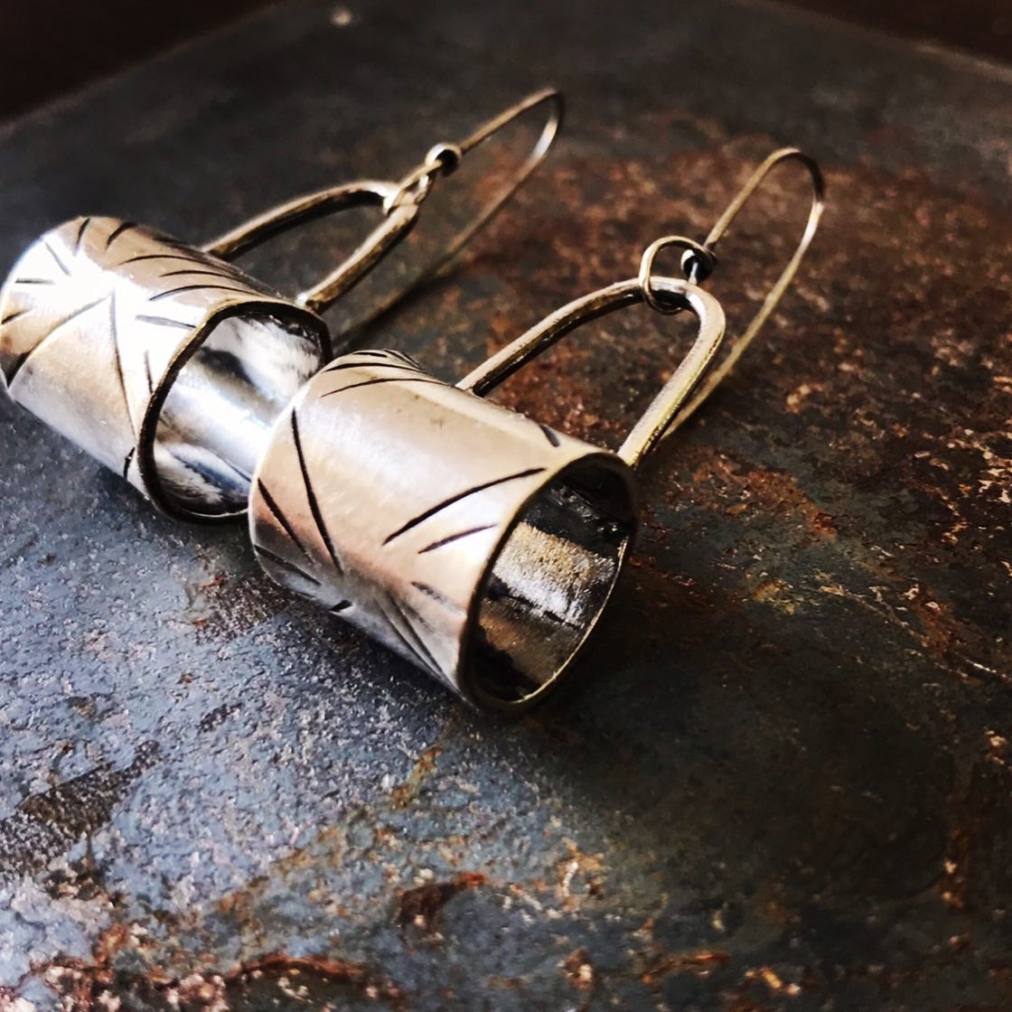 Silver Chunky earrings