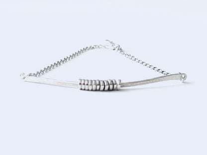 Multi silver dainty bracelet