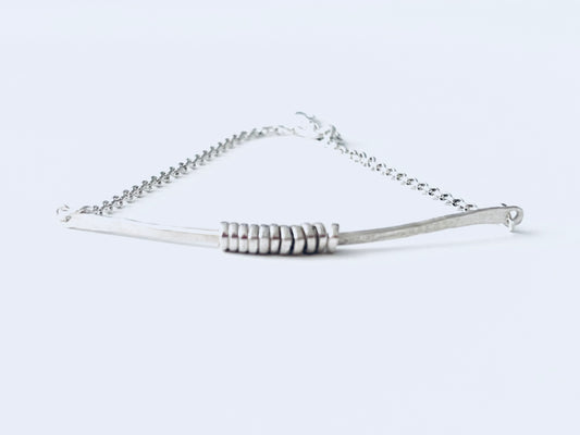 Multi silver dainty bracelet