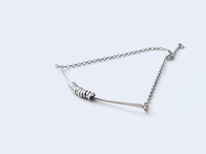 Multi silver dainty bracelet