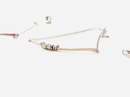 Multi silver dainty bracelet