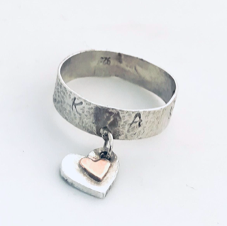 Customised charm ring