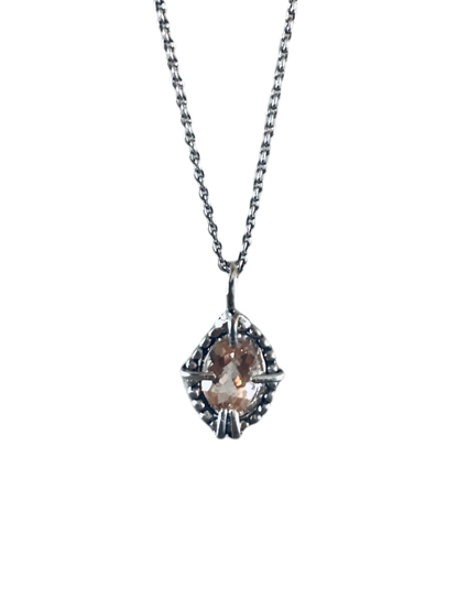 Morganite stone pendant